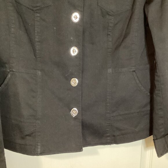 Spanner Women's Black Utility Jacket Size 8 Lightweight - Picture 4 of 10